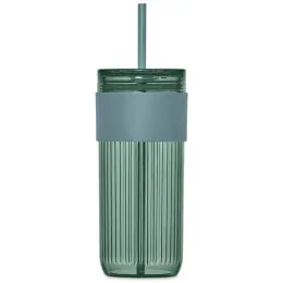 Serendipio Mayfair Plastic Tumbler & Straw Dusty Teal